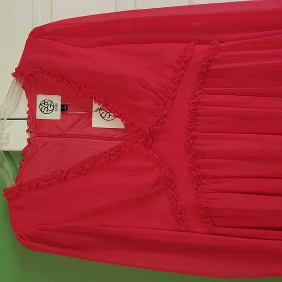 Hot Pink Ruffled Dress - Picture 3 of 12